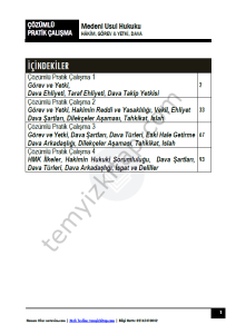 Medeni Usul Hukuku 2024 Çözümlü Pratik Çalışma Kitapçığı