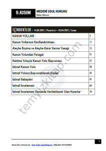 Medeni Usul Hukuku 24-25 Bahar 9