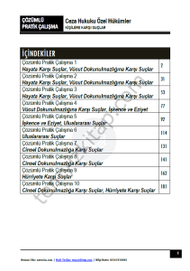 Ceza Hukuku Özel Hükümler 2024 Çözümlü Pratik Çalışma Kitapçığı