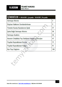 Ticaret Hukuku 24-25 Bahar 9