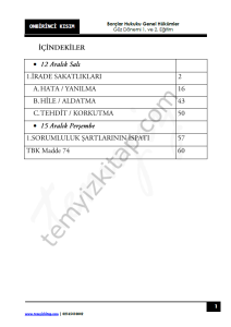 Borçlar Hukuku Genel Hükümler 23-24 Güz 11