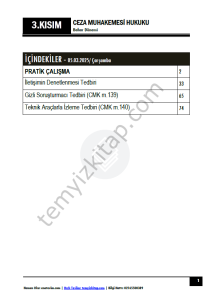 Ceza Muhakemesi Hukuku 2.Öğretim 24-25 Bahar 4