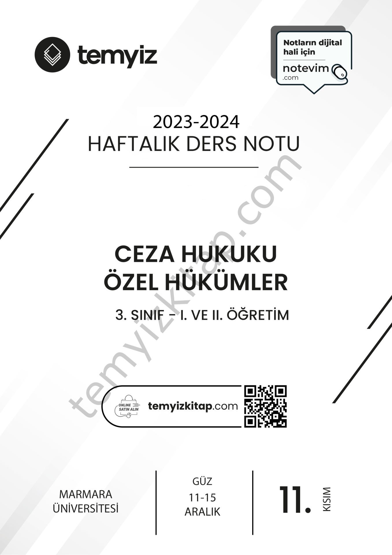 Ceza Hukuku Özel Hükümler 23-24 Güz 11