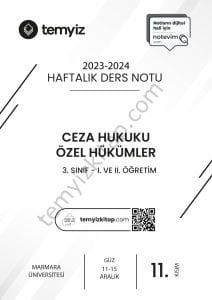 Ceza Hukuku Özel Hükümler 23-24 Güz 11