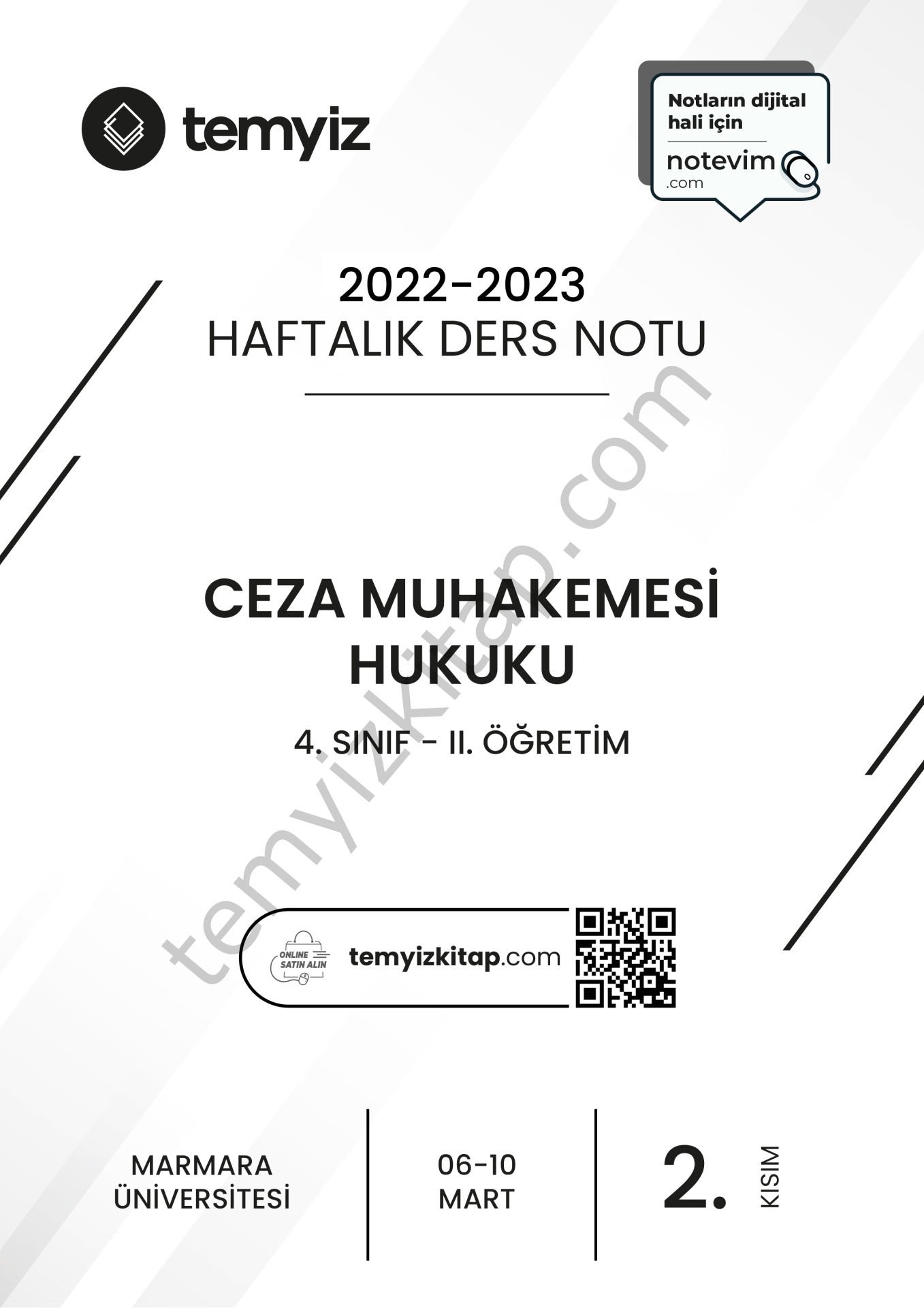 Ceza Muhakemesi Hukuku 2.Öğretim 22-23 Bahar 2