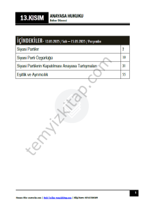 Anayasa Hukuku 24-25 Bahar 13