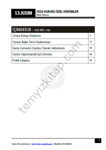 Ceza Hukuku Özel Hükümler 24-25 Bahar 13