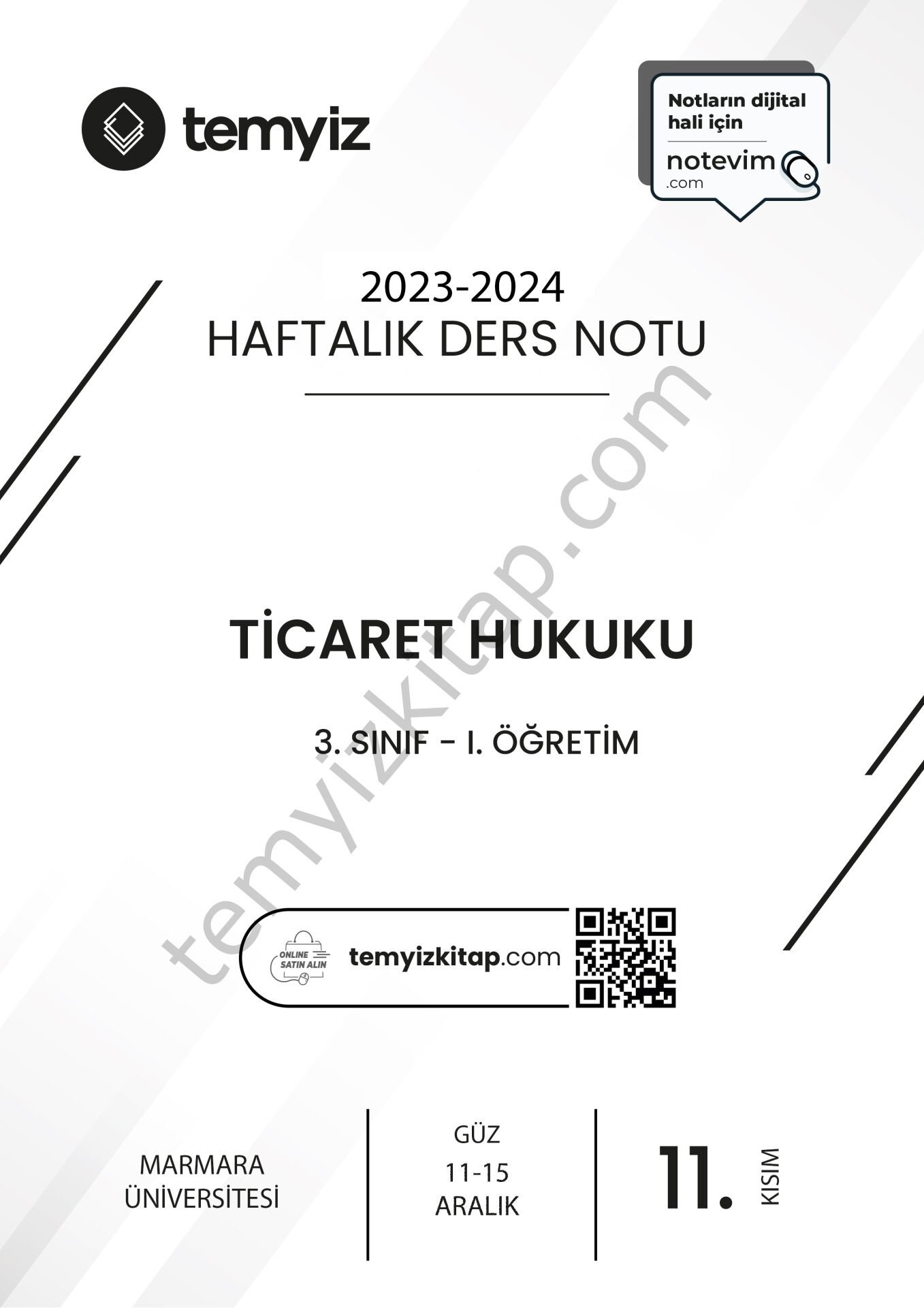 Ticaret Hukuku 1.Öğretim 23-24 Güz 11