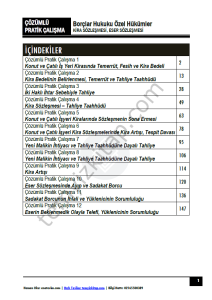 Borçlar Hukuku Özel Hükümler 2024-2025 Bahar Dönemi Çözümlü Pratik Kitapçığı