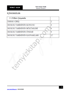 Kocatepe Üniversitesi Türk Hukuk Tarihi 22-23 Bahar 2