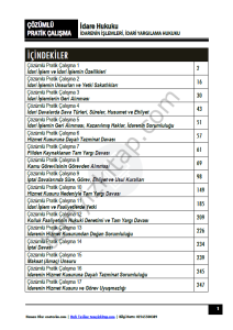 İdare Hukuku 2024-2025 Bahar Dönemi Çözümlü Pratik Kitapçığı