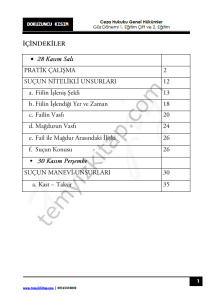Ceza Hukuku Genel Hükümler 1.Öğretim Çift ve 2.Öğretim 23-24 Güz 9