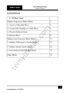Kocatepe Üniversitesi Fikri Mülkiyet Hukuku 22-23 Bahar 2