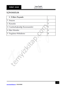 Kocatepe Üniversitesi Yargı Örgütü 22-23 Bahar 2