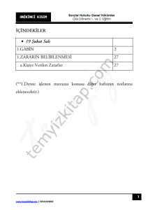 Borçlar Hukuku Genel Hükümler 23-24 Güz 12