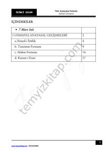 Kocatepe Üniversitesi Türk Anayasa Hukuku 22-23 Bahar 2