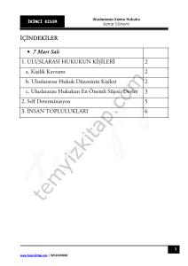 Sakarya Üniversitesi Uluslararası Kamu Hukuku 22-23 Bahar 2