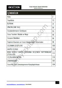 Ceza Hukuku Genel Hükümler 1.Öğretim Çift ve 2.Öğretim 2024-2025 Bahar Oksijen Seri
