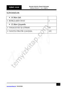 Borçlar Hukuku Genel Hükümler 22-23 Bahar 3