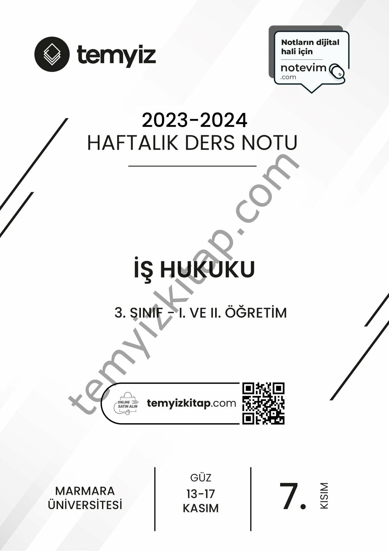 Medeni Usul Hukuku 1.Öğretim 23-24 Güz 7