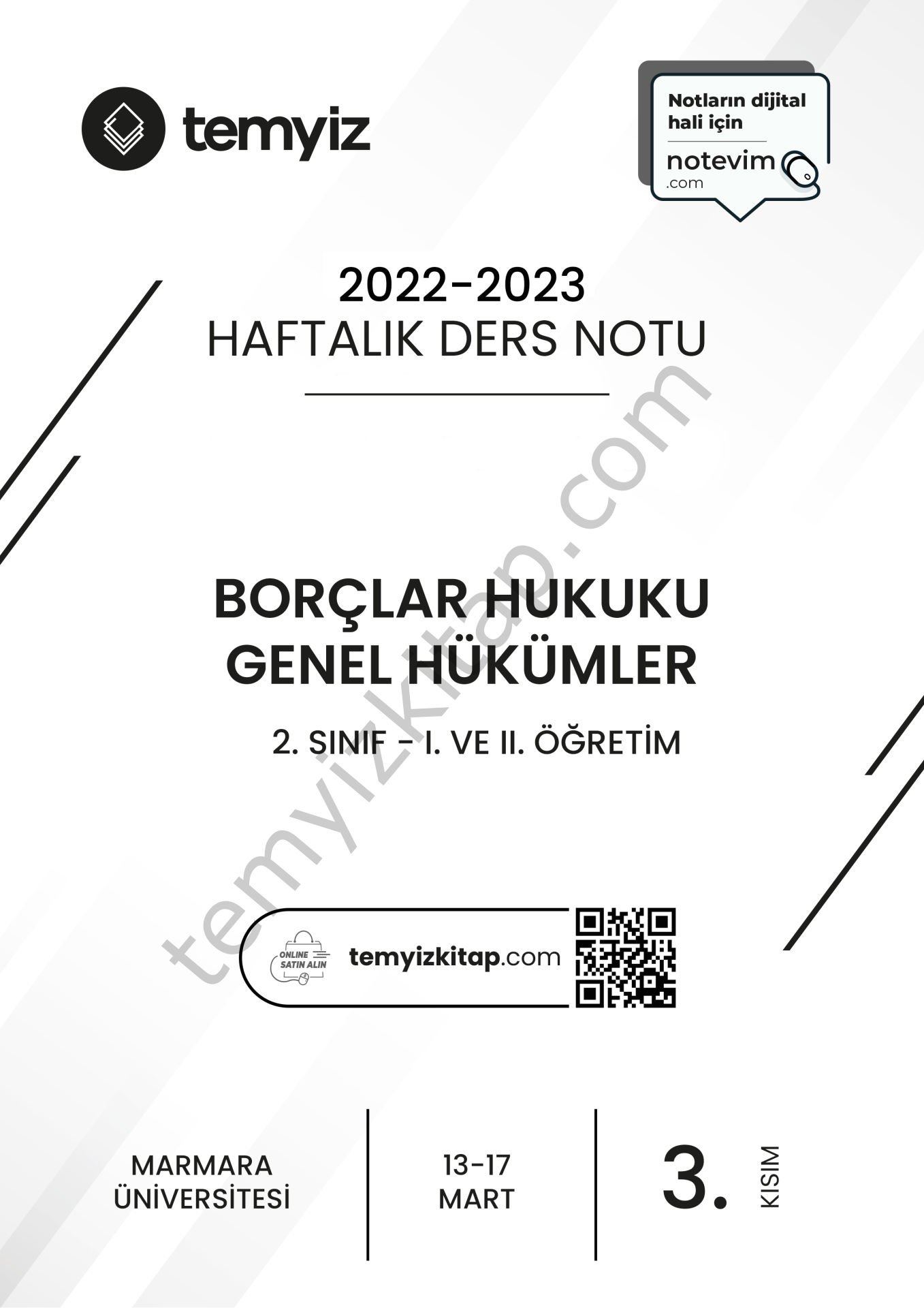 Borçlar Hukuku Genel Hükümler 22-23 Bahar 3