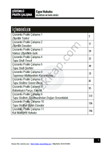 Eşya Hukuku 2023-2024 Güz Dönemi Çözümlü Pratik Kitapçığı
