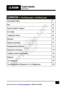 Ticaret Hukuku 24-25 Bahar 13