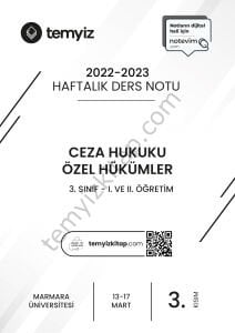 Ceza Hukuku Özel Hükümler 22-23 Bahar 3