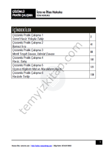 İcra ve İflas Hukuku 2023-2024 Güz Dönemi Çözümlü Pratik Kitapçığı