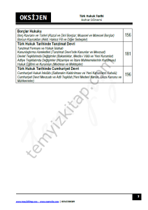 Türk Hukuk Tarihi 2024-2025 Bahar Dönemi Oksijen Seri