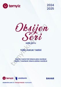 Türk Hukuk Tarihi 2024-2025 Bahar Dönemi Oksijen Seri
