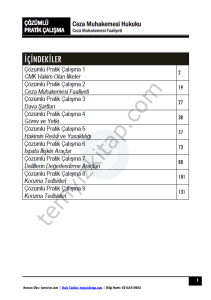 Ceza Muhakemesi Hukuku 2023-2024 Güz Dönemi Çözümlü Pratik Kitapçığı