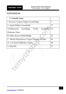 Borçlar Hukuku Özel Hükümler 23-24 Güz 10