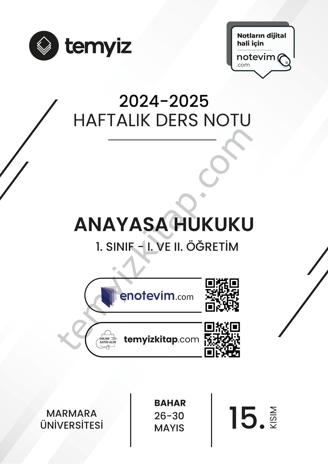 Anayasa Hukuku 24-25 Bahar 15