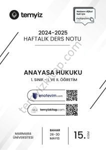 Anayasa Hukuku 24-25 Bahar 15