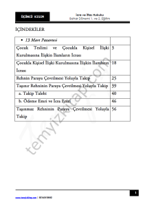 İcra ve İflas Hukuku 22-23 Bahar 3