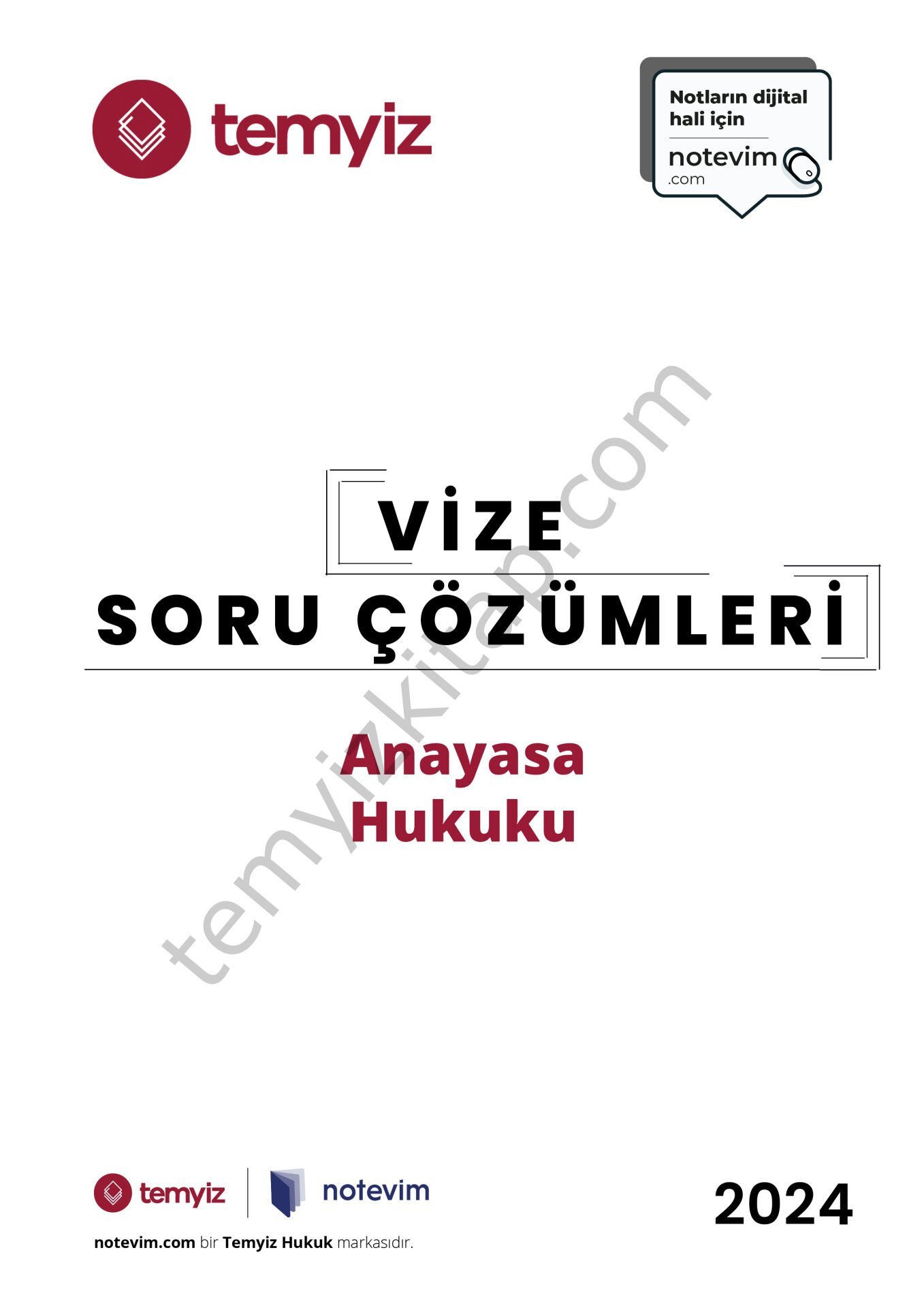Anayasa Hukuku 2023-2024 Vize Çözümleri