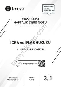 İcra ve İflas Hukuku 22-23 Bahar 3