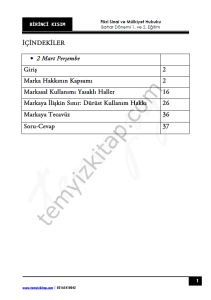 Fikri ve Sınai Mülkiyet Hukuku 22-23 Bahar 1