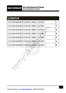 Ceza Muhakemesi Hukuku 2023-2024 Vize Çözümleri
