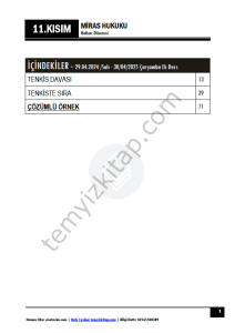 Miras Hukuku 24-25 Bahar 11