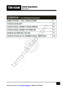 Hukuk Başlangıcı 24-25 Bahar Tüm Haftalar