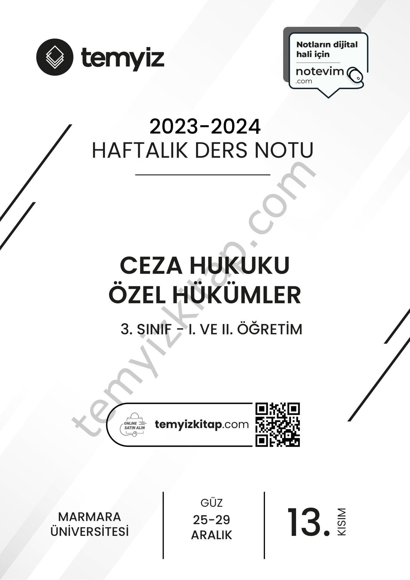 Ceza Hukuku Özel Hükümler 23-24 Güz 13