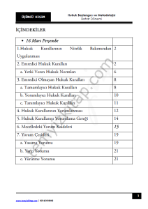 Kırıkkale Üniversitesi Hukuk Başlangıcı ve Metodolojisi 22-23 Bahar 3