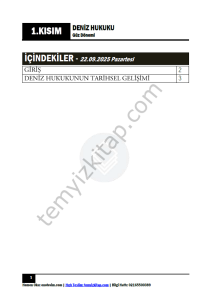 Deniz Hukuku 25-26 Güz 1