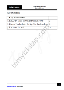Kırıkkale Üniversitesi İcra ve İflas Hukuku 22-23 Bahar 3