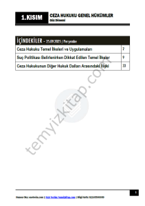 Ceza Hukuku Genel Hükümler 25-26 Güz 1