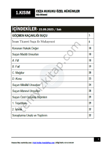 Ceza Hukuku Özel Hükümler 25-26 Güz 1