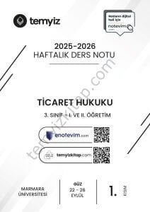 Ticaret Hukuku 25-26 Güz 1