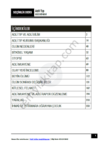 Adli Tıp 23-24 Güz Dönemi 1-15.Haftaların Tamamı